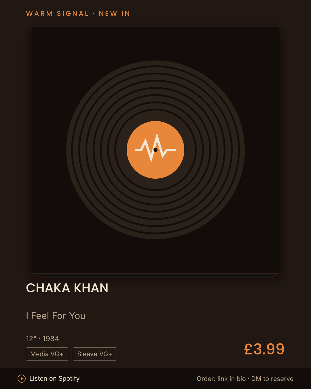 Chaka Khan, I Feel For You feed card