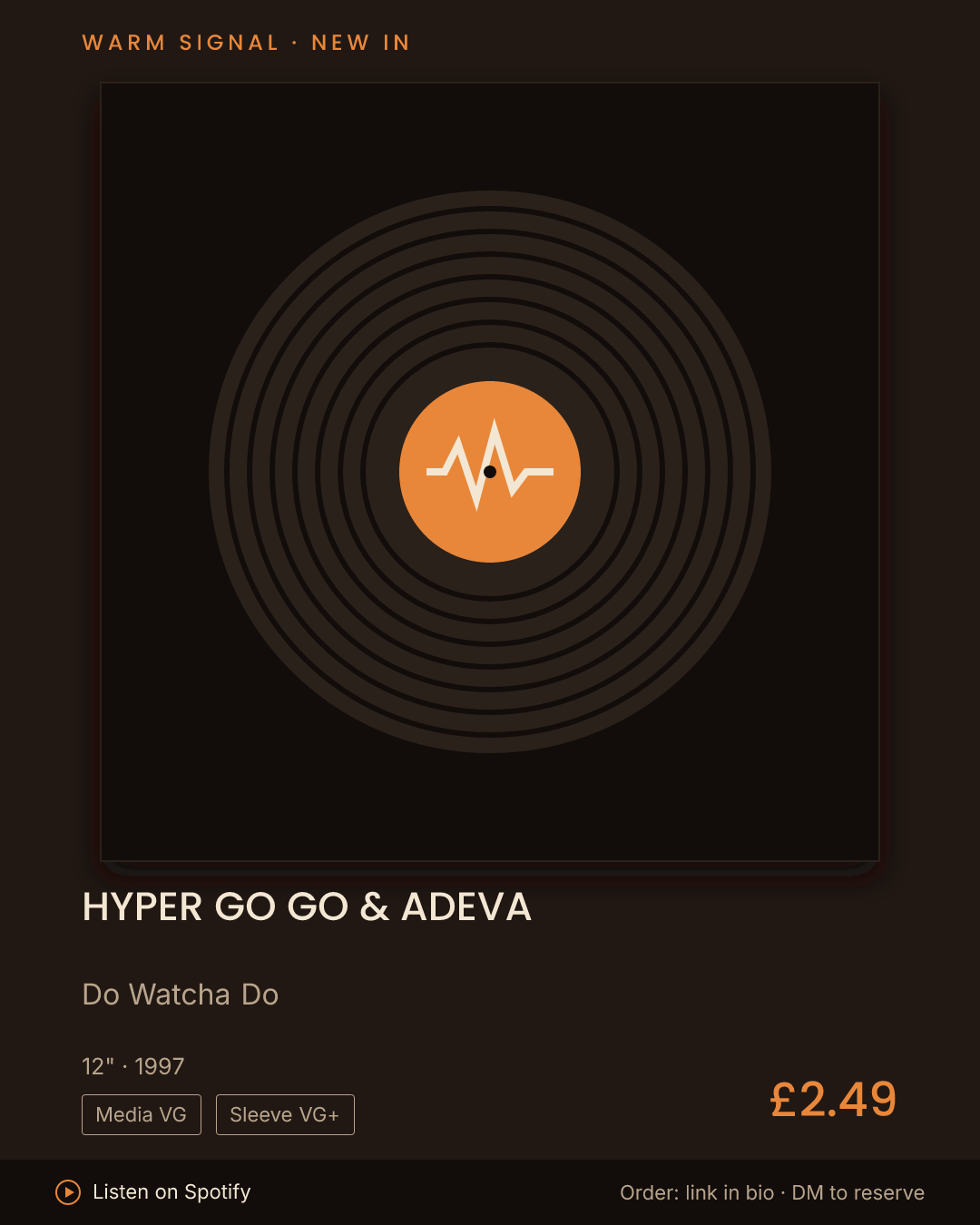 Hyper Go Go & Adeva, Do Watcha Do feed card