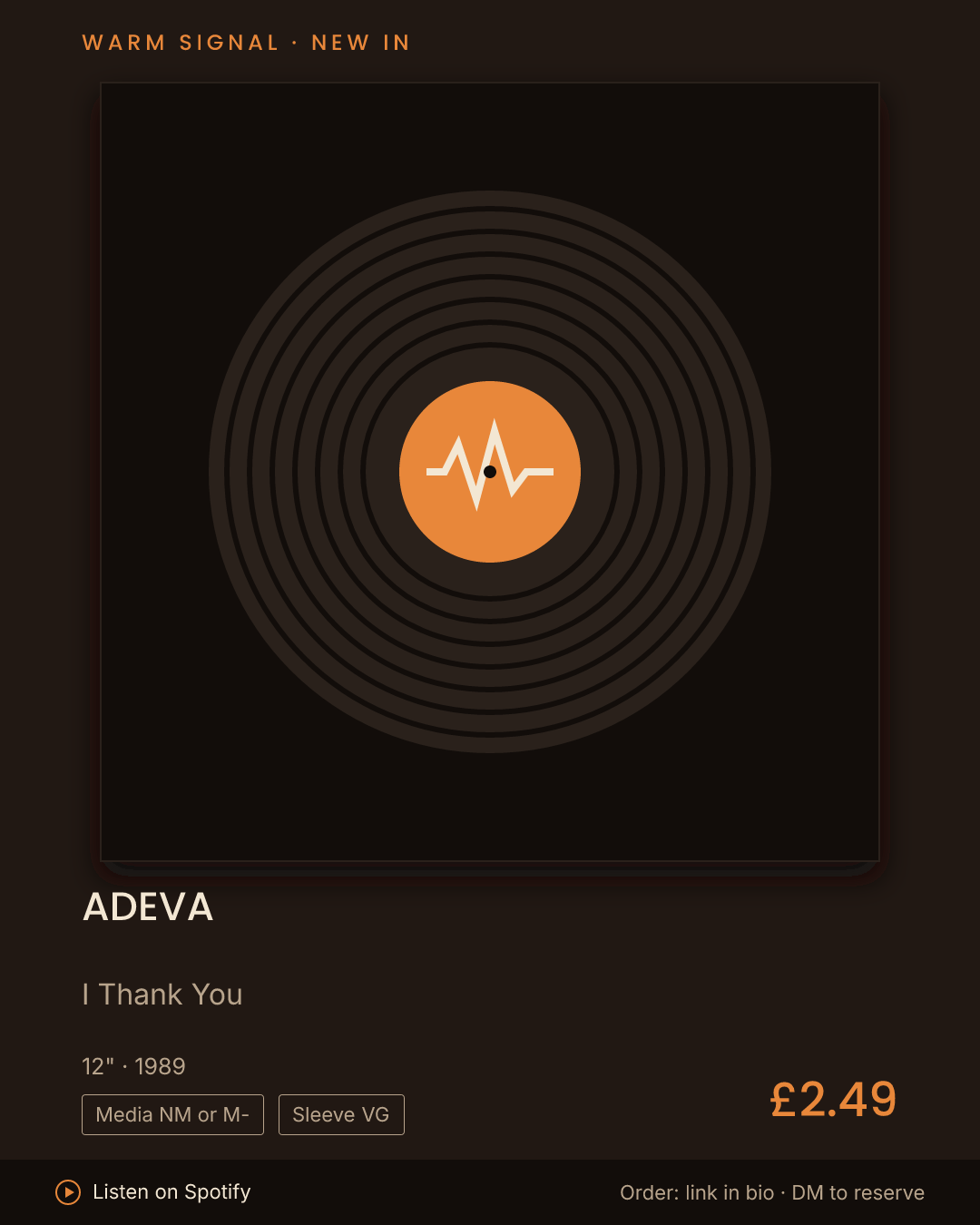 Adeva, I Thank You feed card