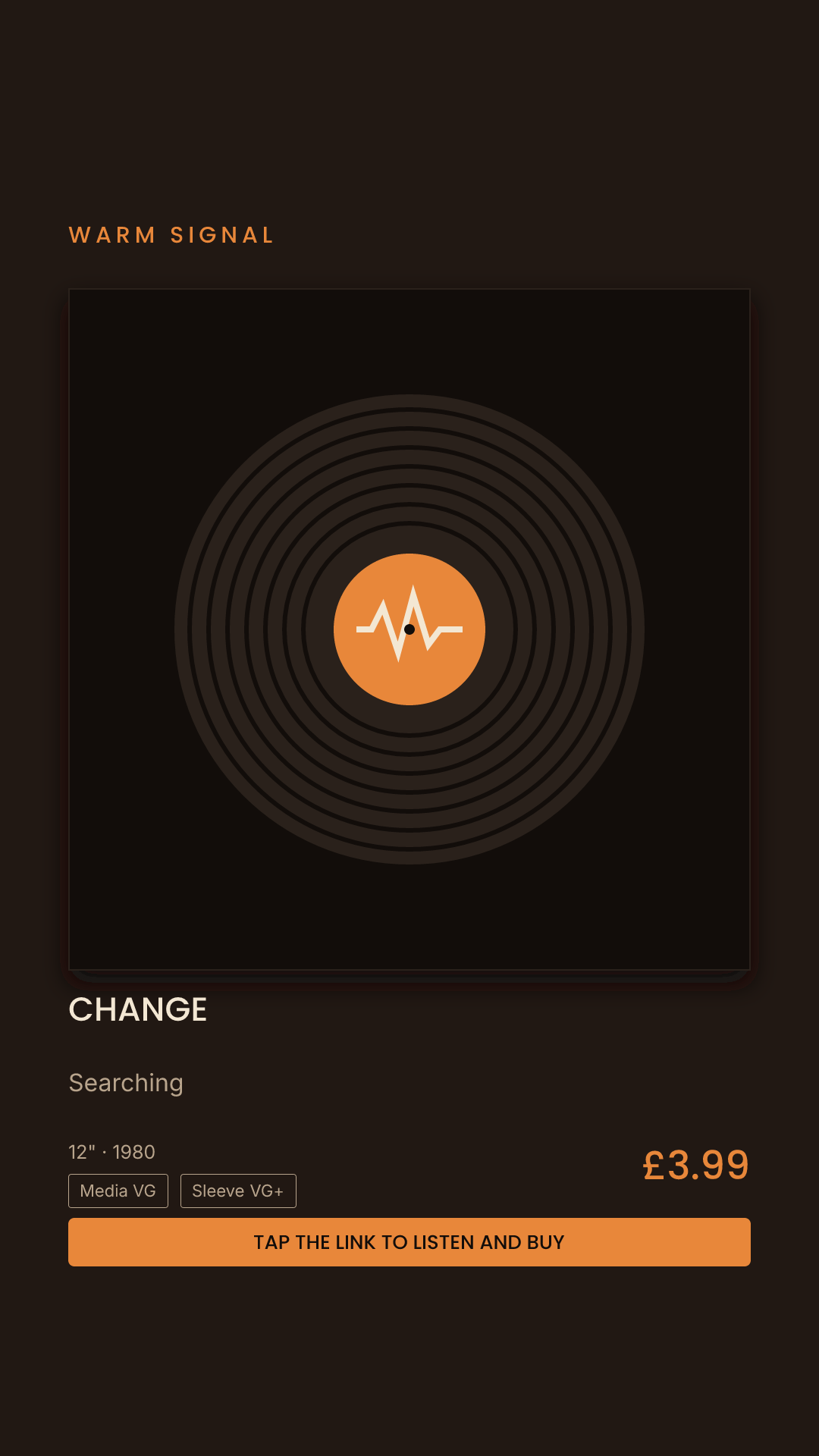 Change, Searching Story card