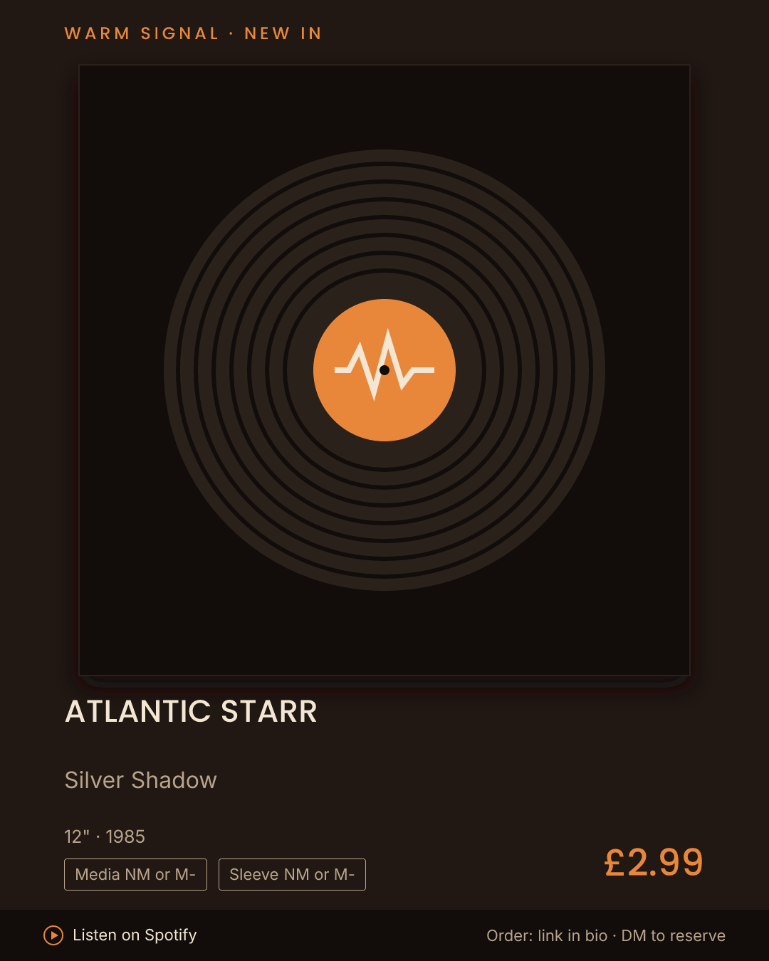 Atlantic Starr, Silver Shadow feed card
