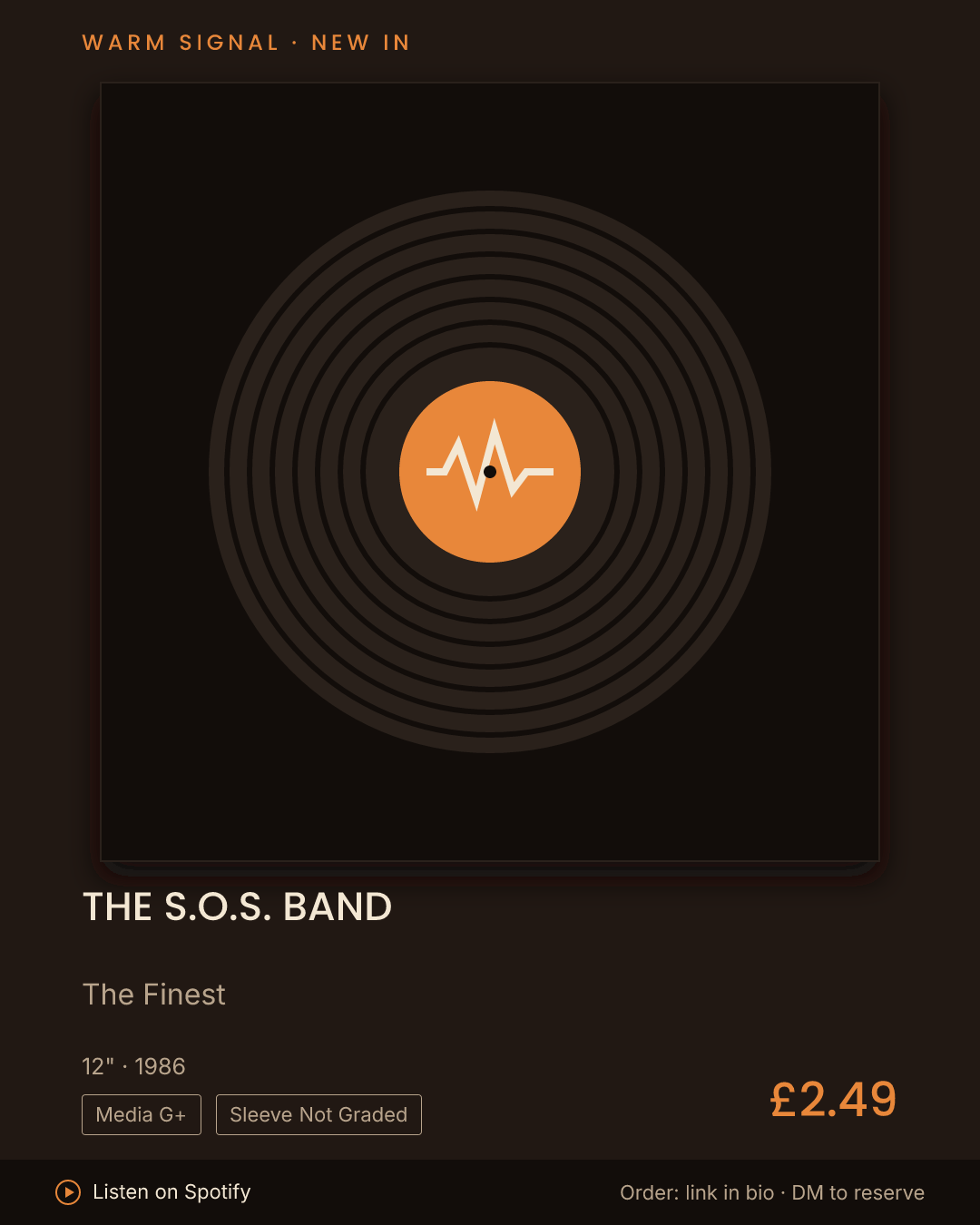 The S.O.S. Band, The Finest feed card