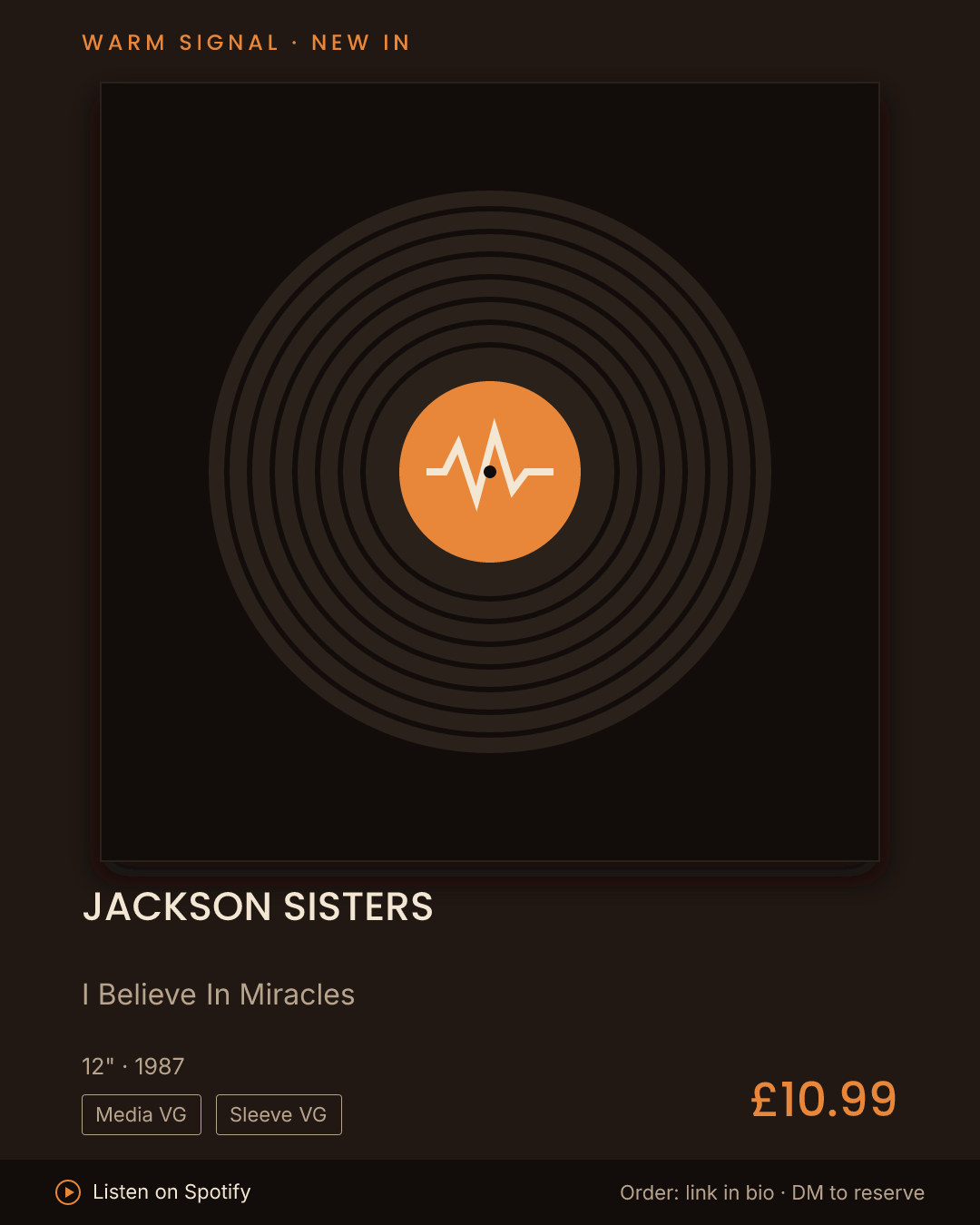 Jackson Sisters, I Believe In Miracles feed card