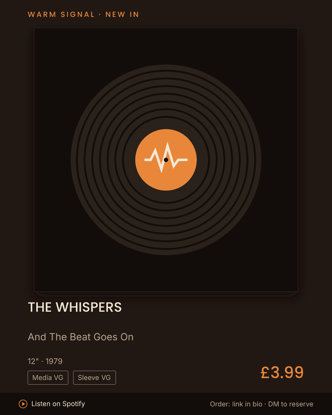 The Whispers, And The Beat Goes On feed card