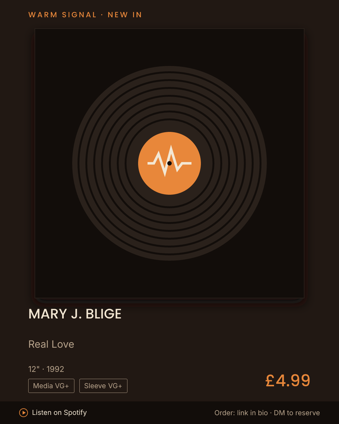 Mary J. Blige, Real Love feed card