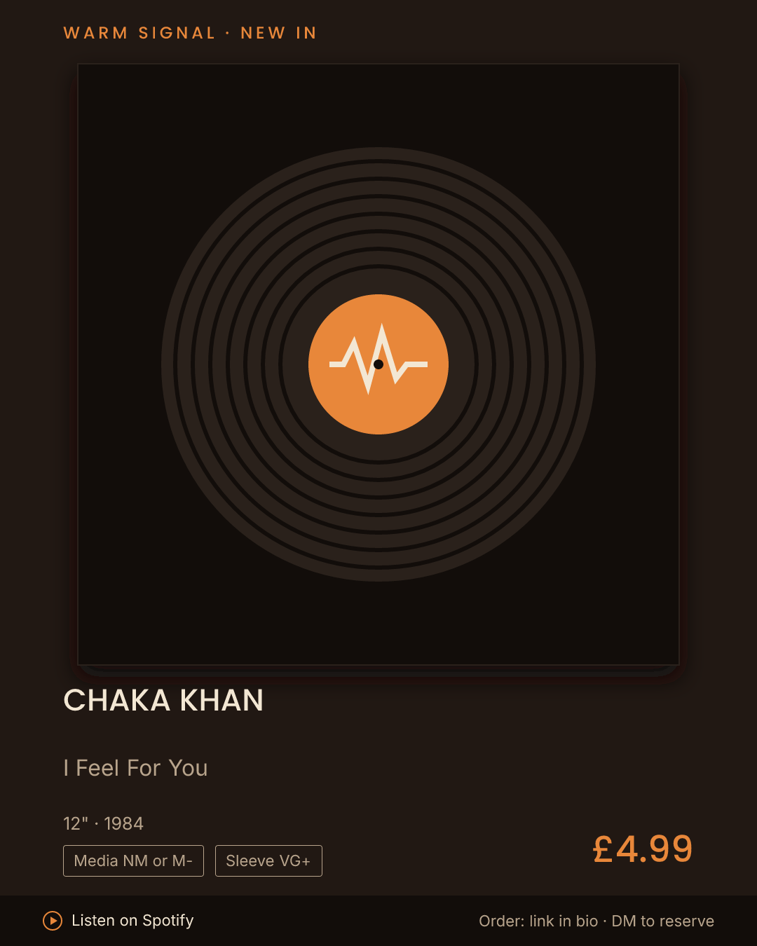 Chaka Khan, I Feel For You feed card