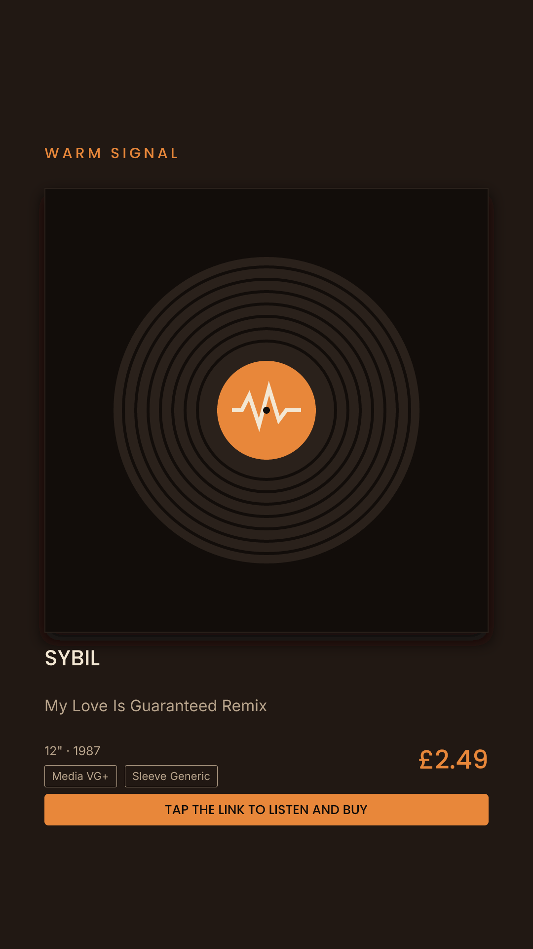 Sybil, My Love Is Guaranteed Remix Story card