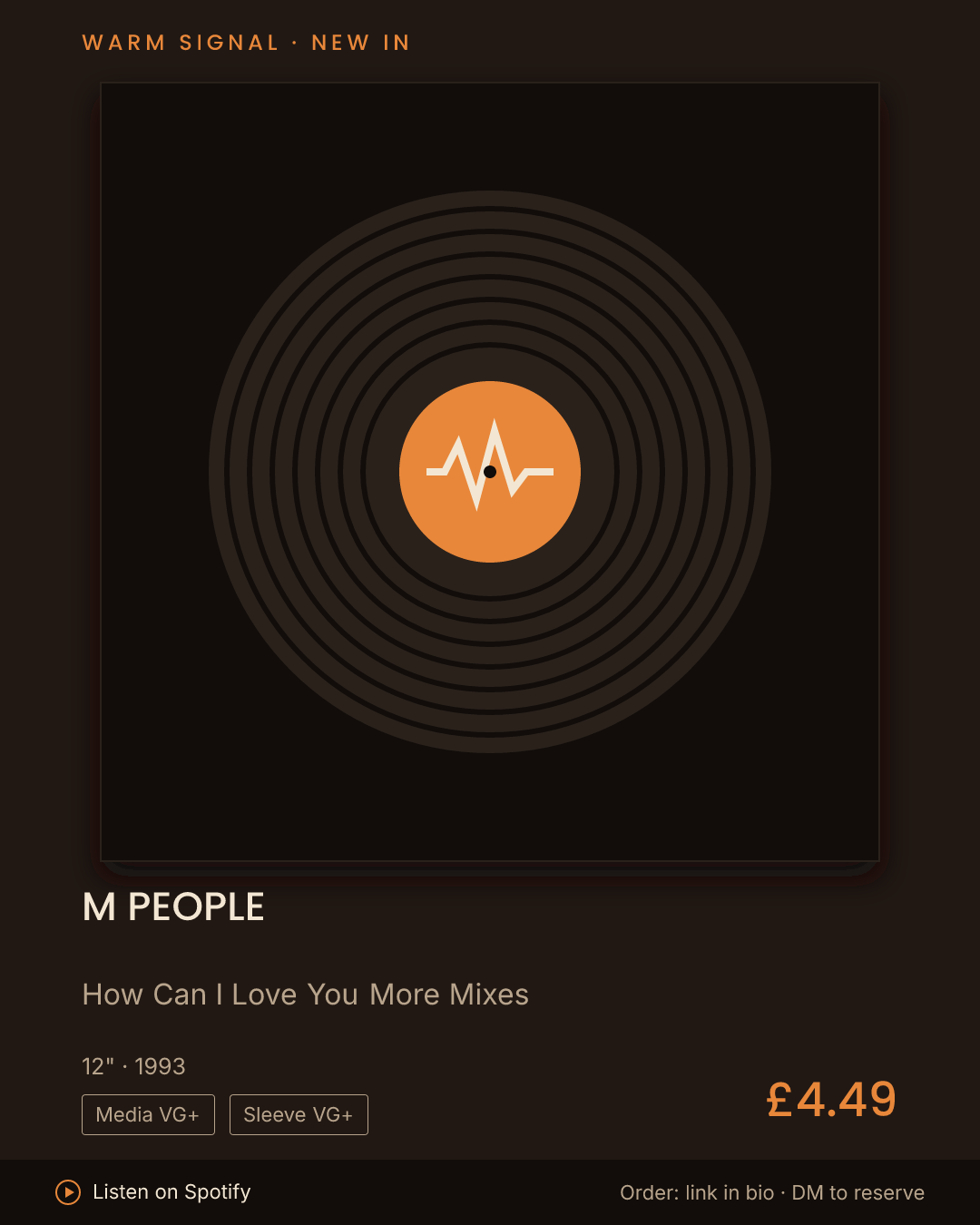 M People, How Can I Love You More Mixes feed card