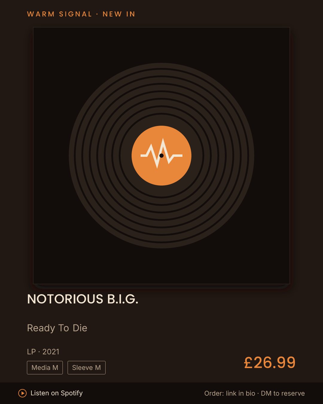 Notorious B.I.G., Ready To Die feed card
