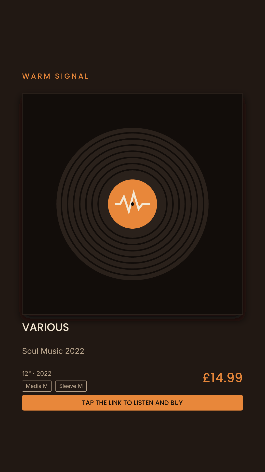 Various, Soul Music 2022 Story card