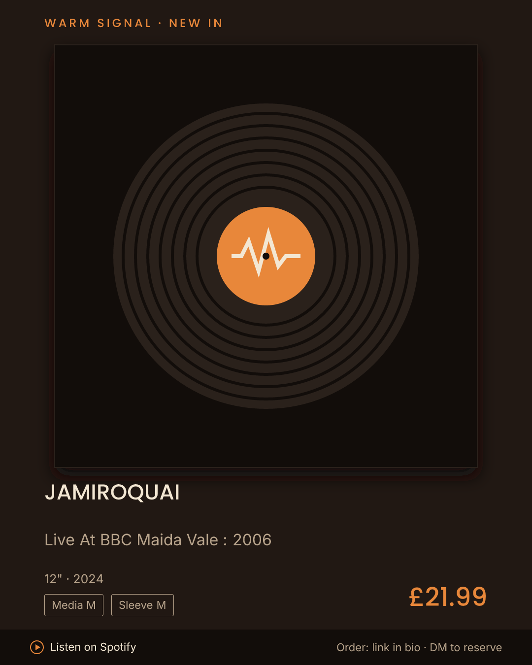 Jamiroquai, Live At BBC Maida Vale : 2006 feed card