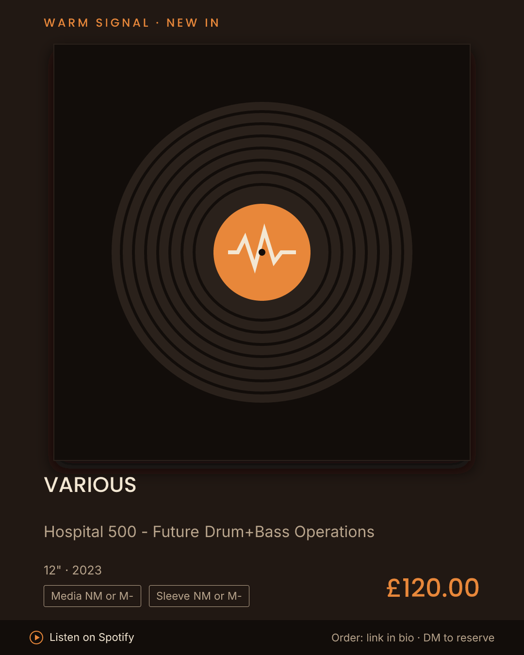Various, Hospital 500 - Future Drum+Bass Operations feed card